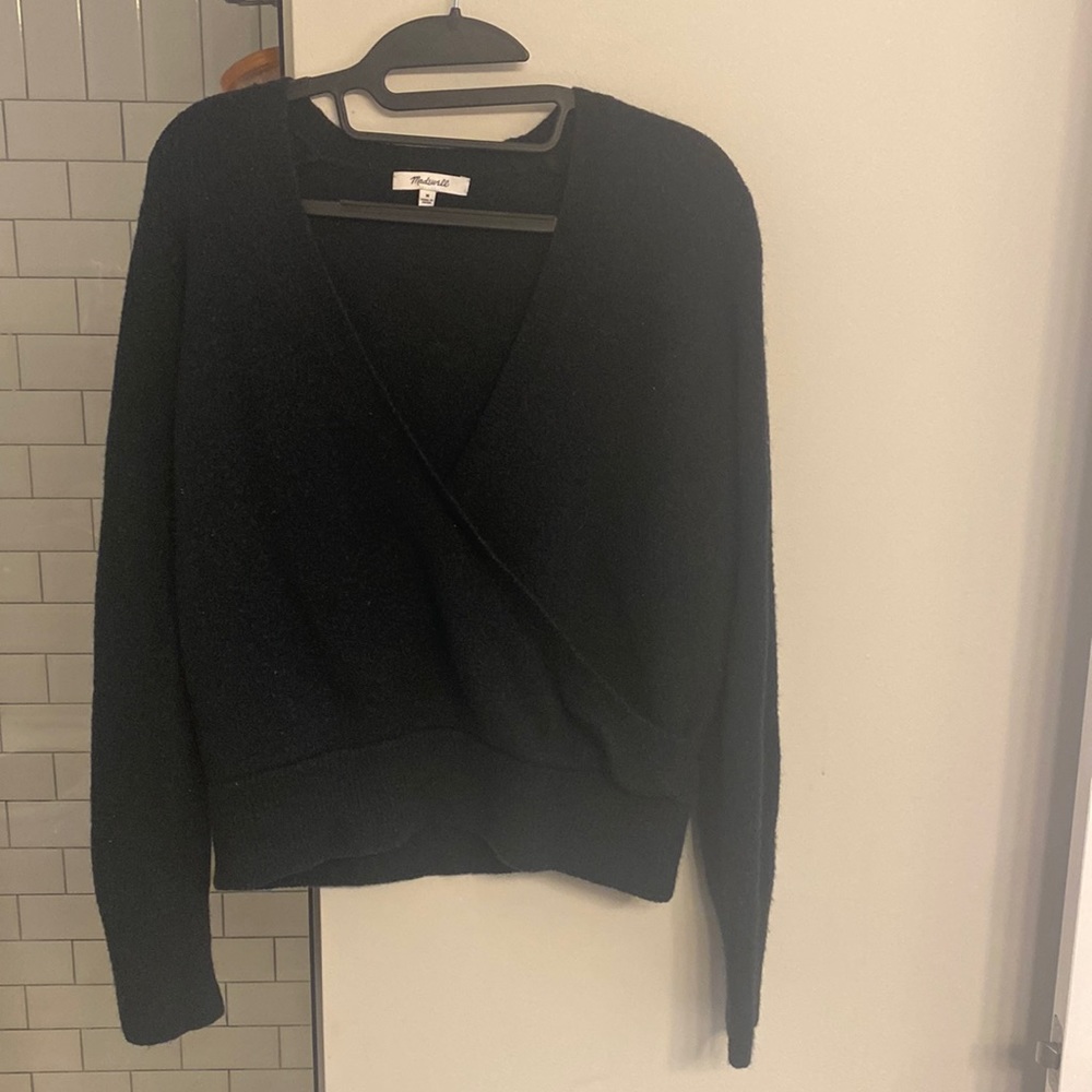 Madewell cross front sweater